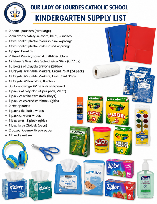 OLOL - Kinder Supply List