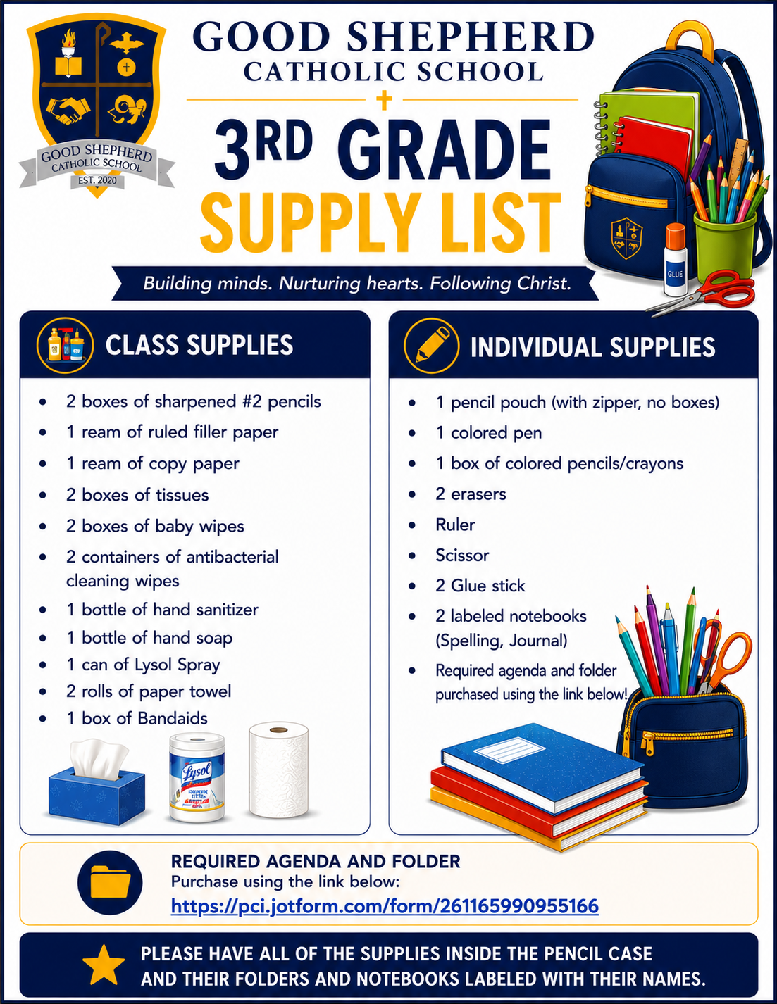 GSCS - 3rd Grade Supply List