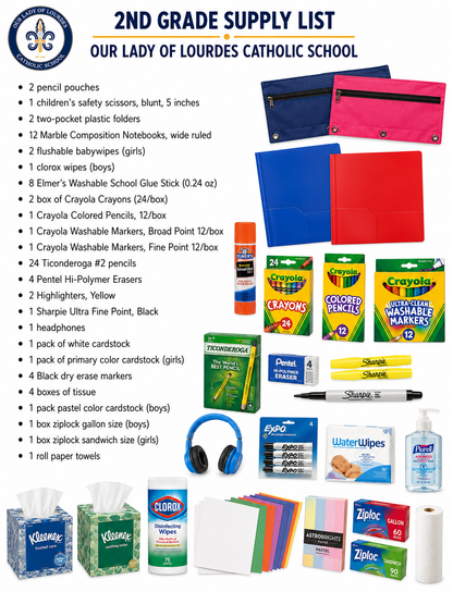 OLOL - 2nd Grade Supply List