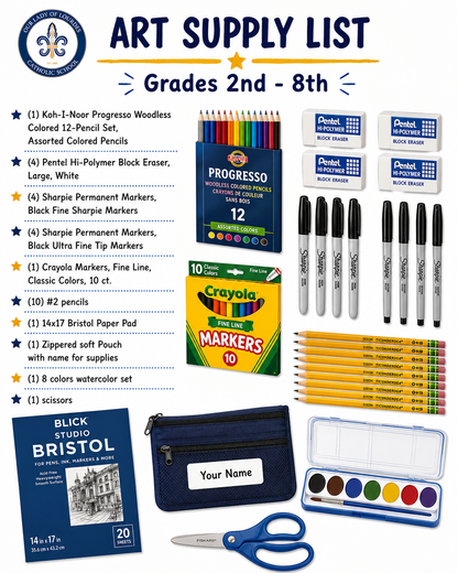 OLOL - 2nd Grade Supply List